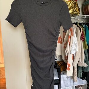 Zara tie side dress
